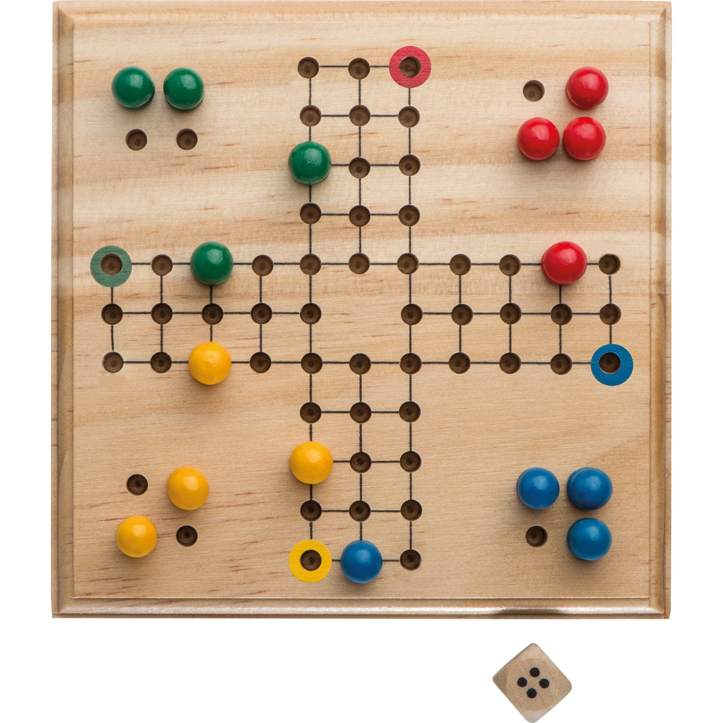 LUDO Spiel aus Holz GREGORY