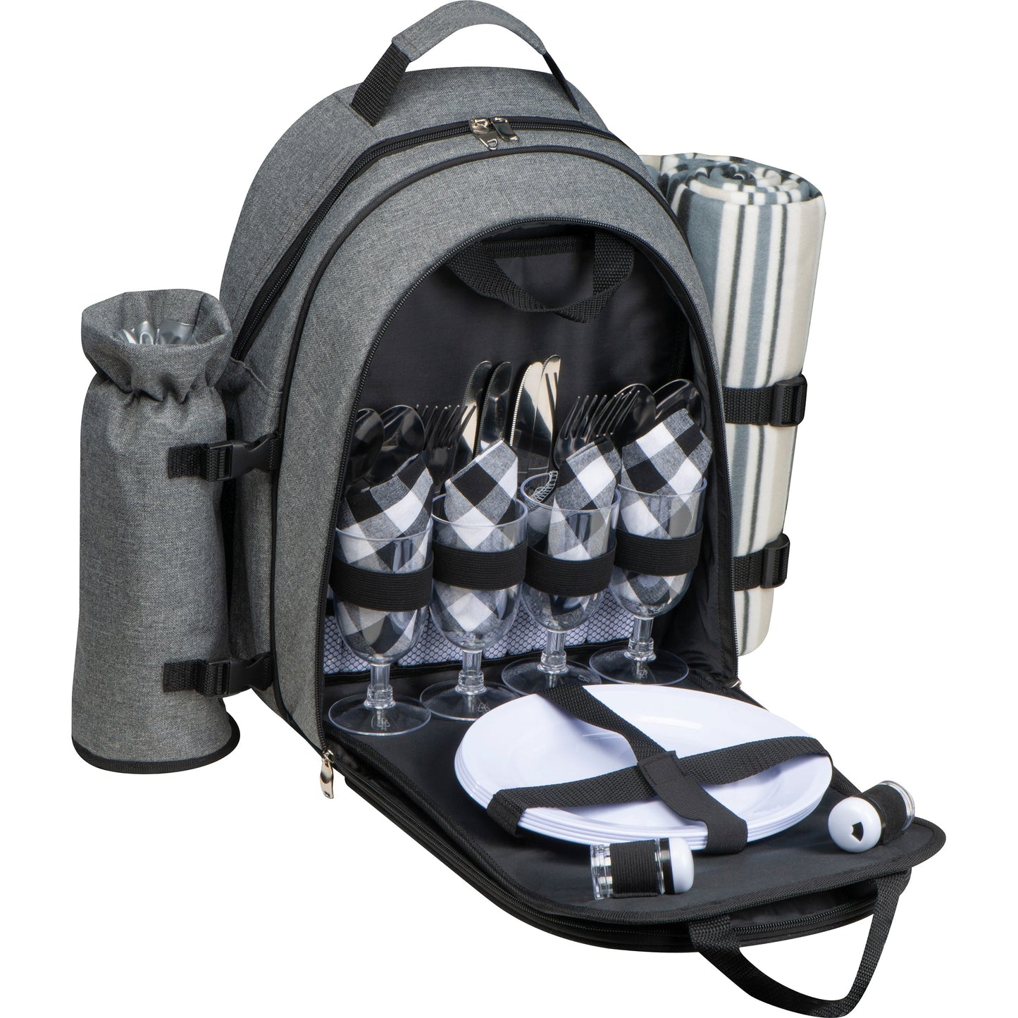 Picknickrucksack für 4 Personen mit Picknickdecke EARL