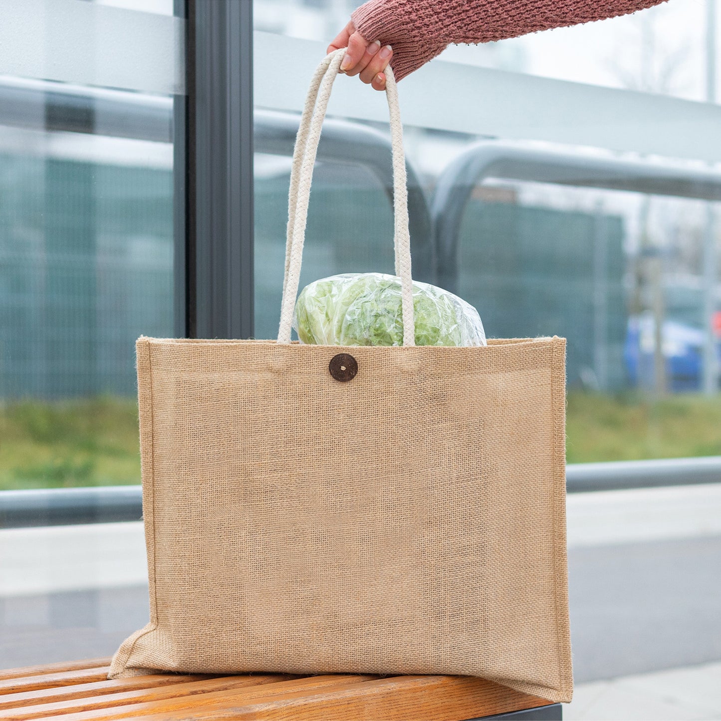 Jutetasche mit robusten Kordelgriffen FERDINAND