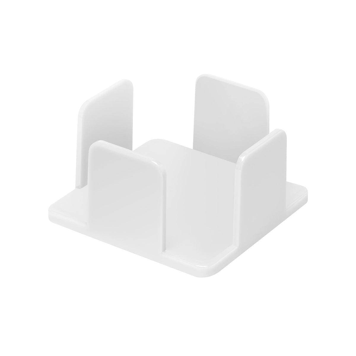 Zettelbox, dickwandig "Theta" weiß