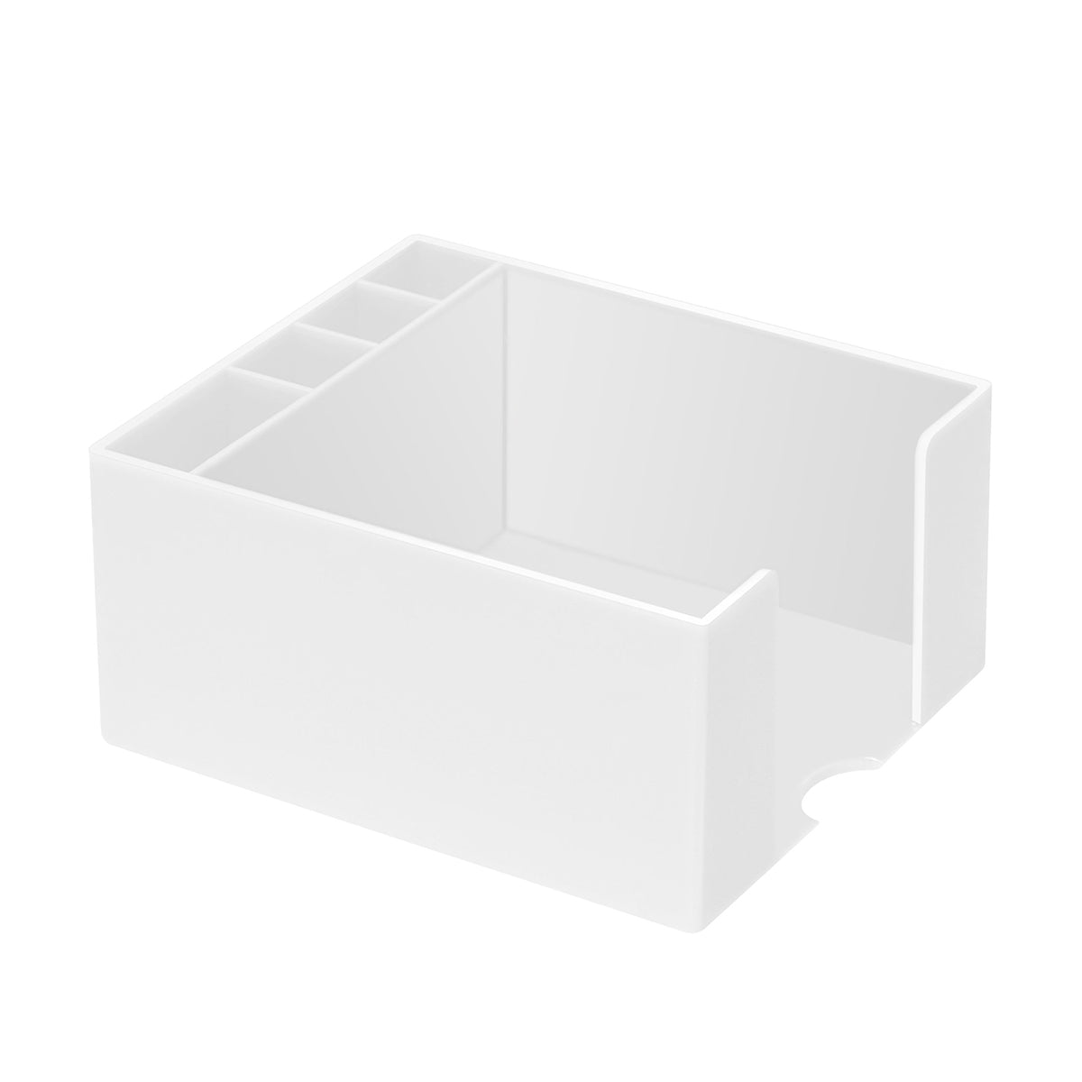 Zettelbox mit Köcher "Ypsilon" weiß