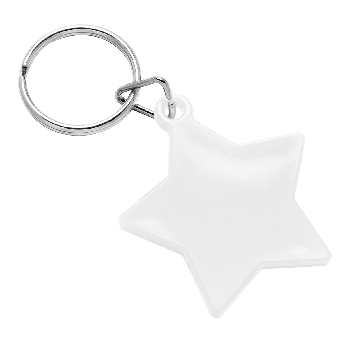 Schlüsselanhänger "Stern" weiß