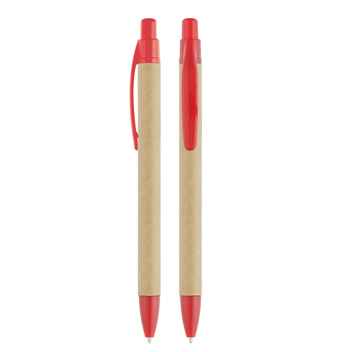 Druckkugelschreiber Karton beige