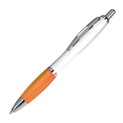 Kugelschreiber mit weißem Schaft GUSTAVO