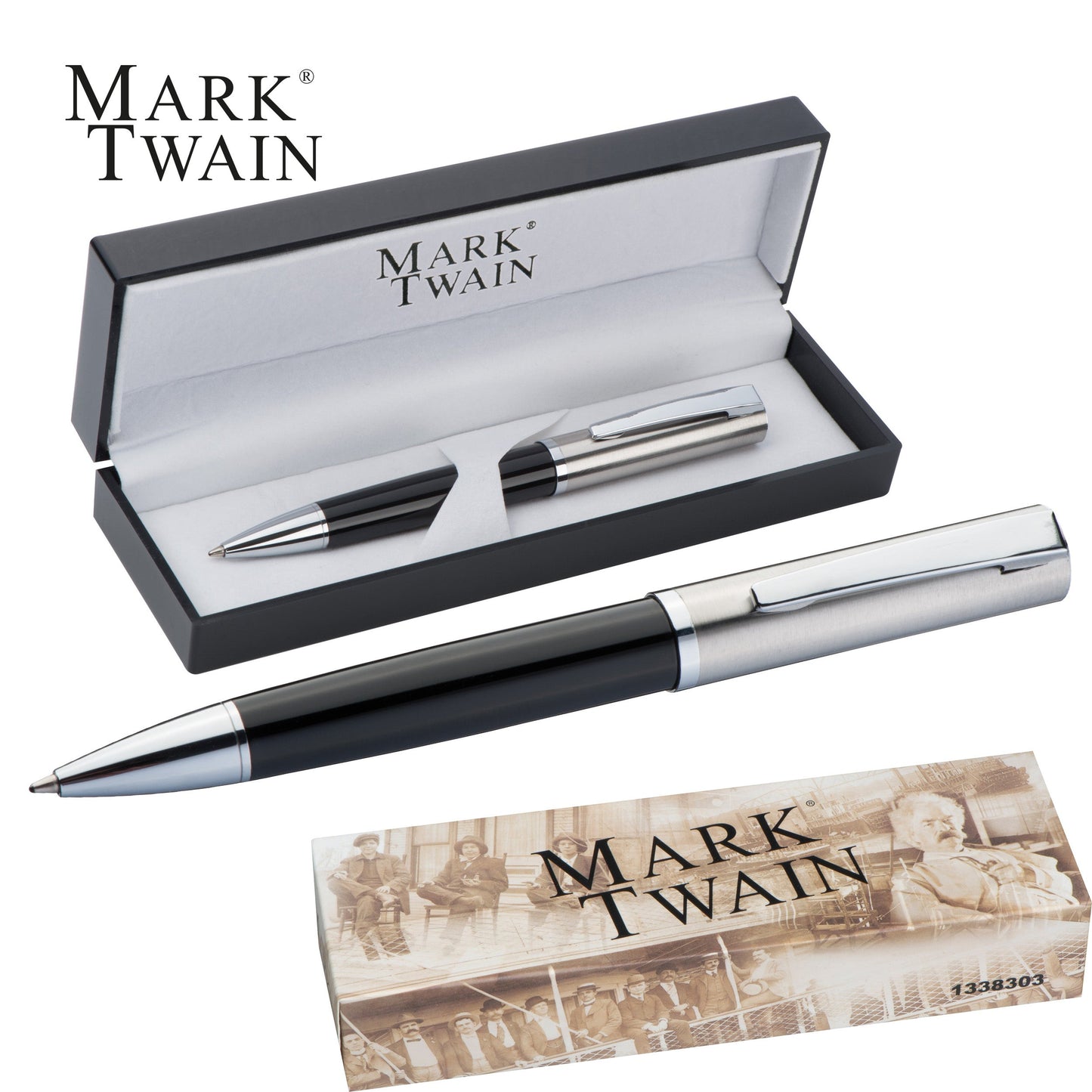 Mark Twain Kugelschreiber in Geschenkbox LORENZ