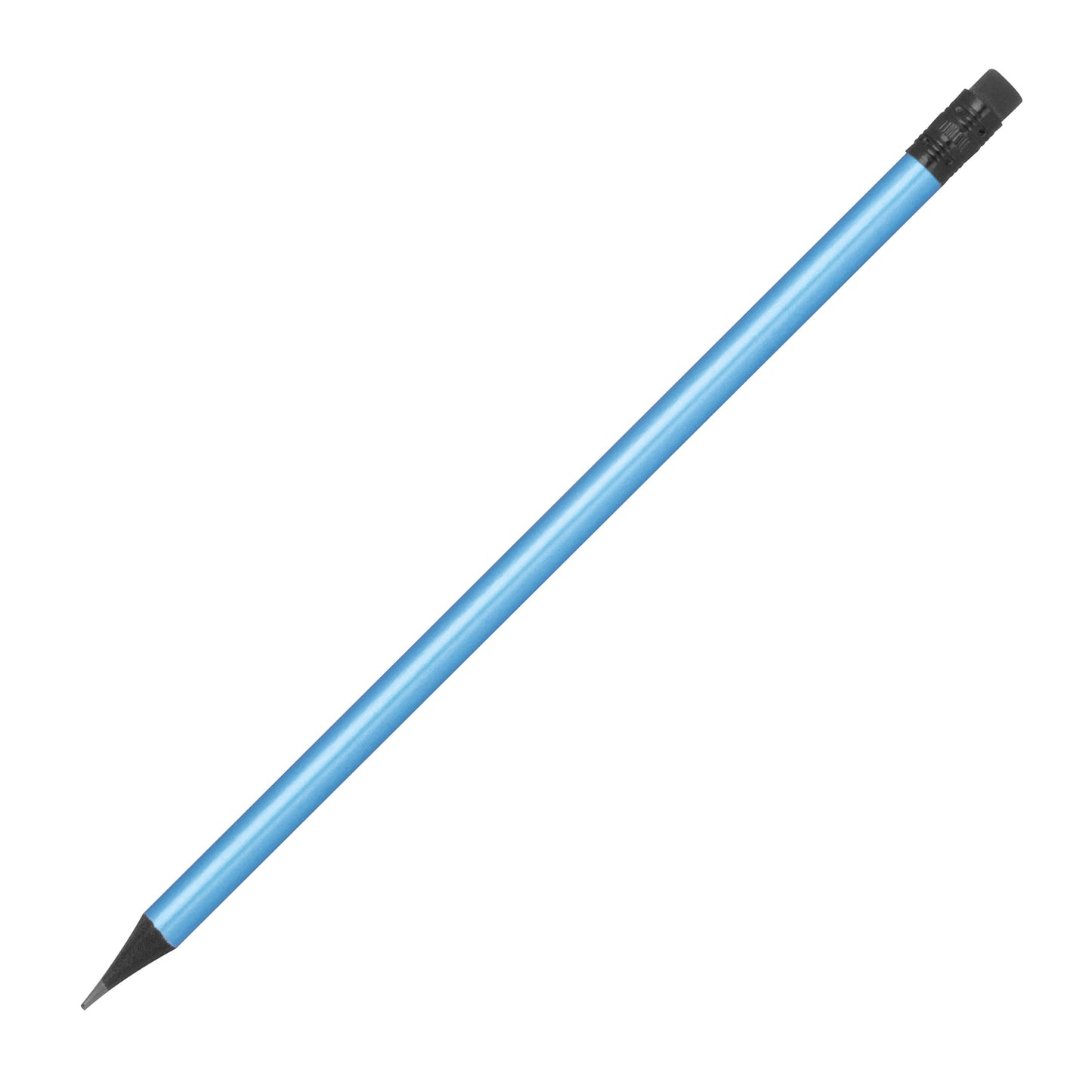 Bleistift mit Radiergummi in Metallic-Farben JAMES
