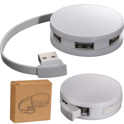 USB Hub aus Kunststoff mit 4 Anschlüssen SUSAN