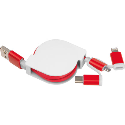 Ausziehbares Ladekabel 3in1 NICO