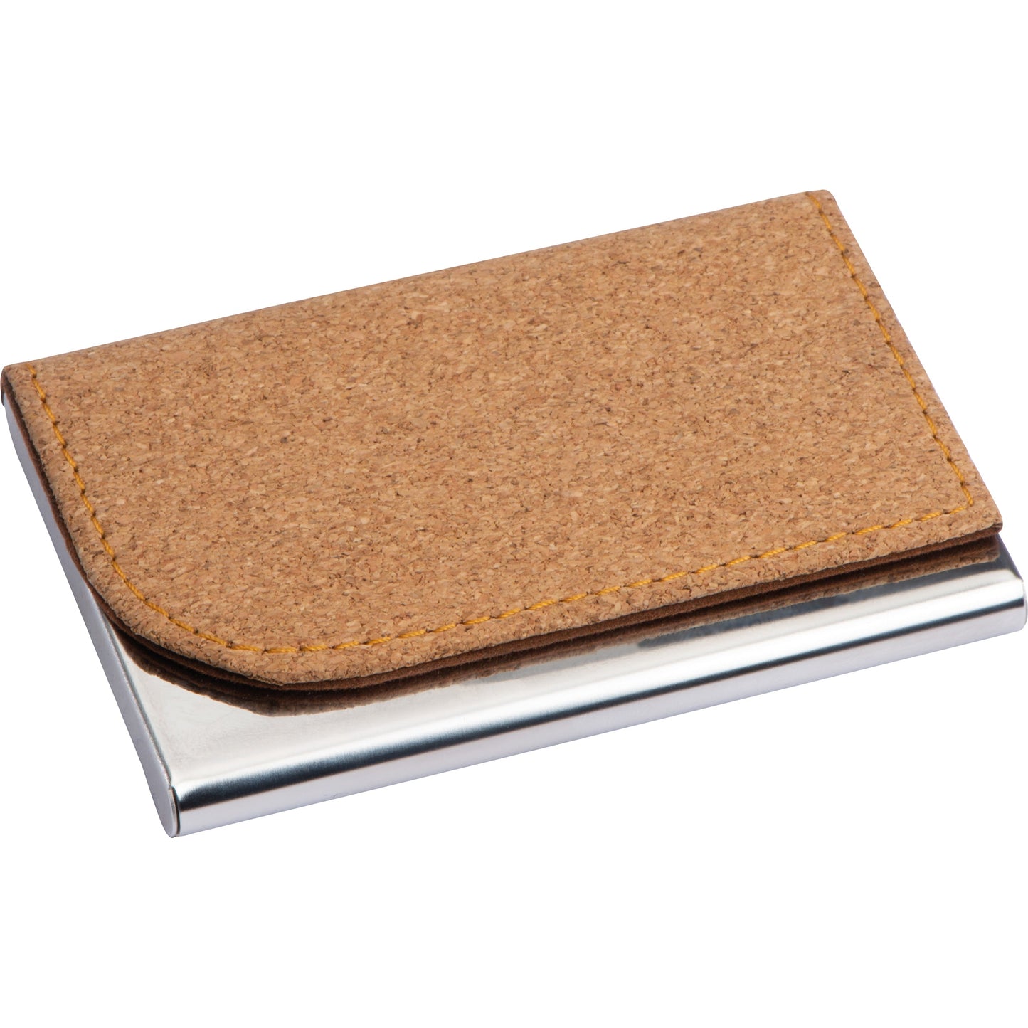 Visitenkarteneui aus Metall mit Korkdeckel ROBERTO