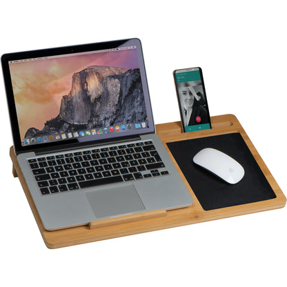 Laptopunterlage mit Mousepad und Handyhalter HIPOLIT
