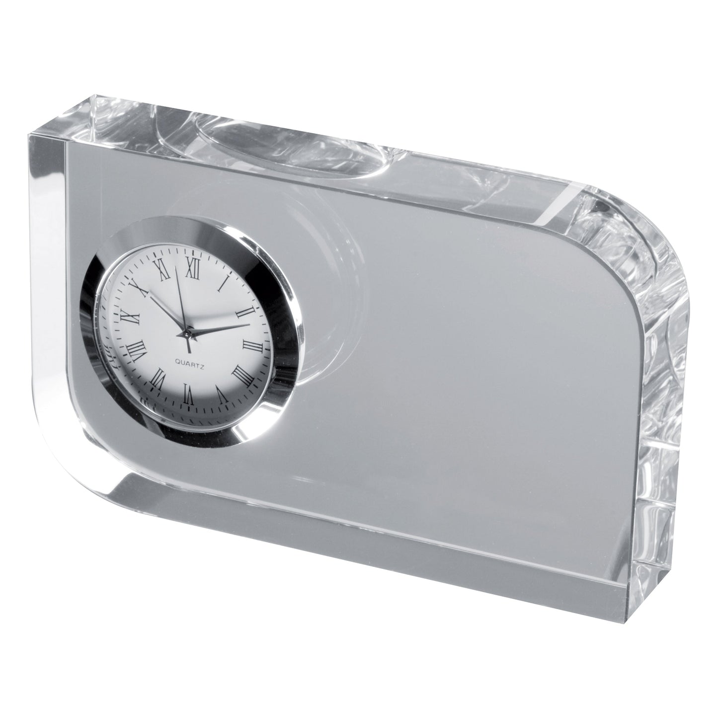 Glasblock mit Uhr GERALD