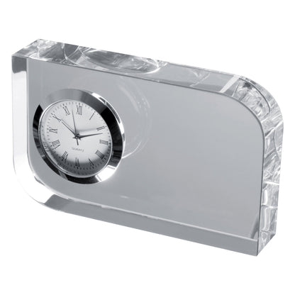 Glasblock mit Uhr GERALD