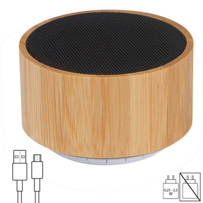 Bluetooth Lautsprecher mit Bambusummantelung OSVALDO