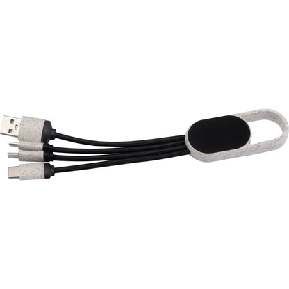 Ladekabel aus Weizenstroh mit Leuchtfunktion CARMEN