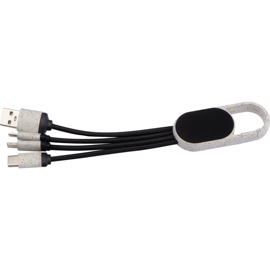 Ladekabel aus Weizenstroh mit Leuchtfunktion CARMEN