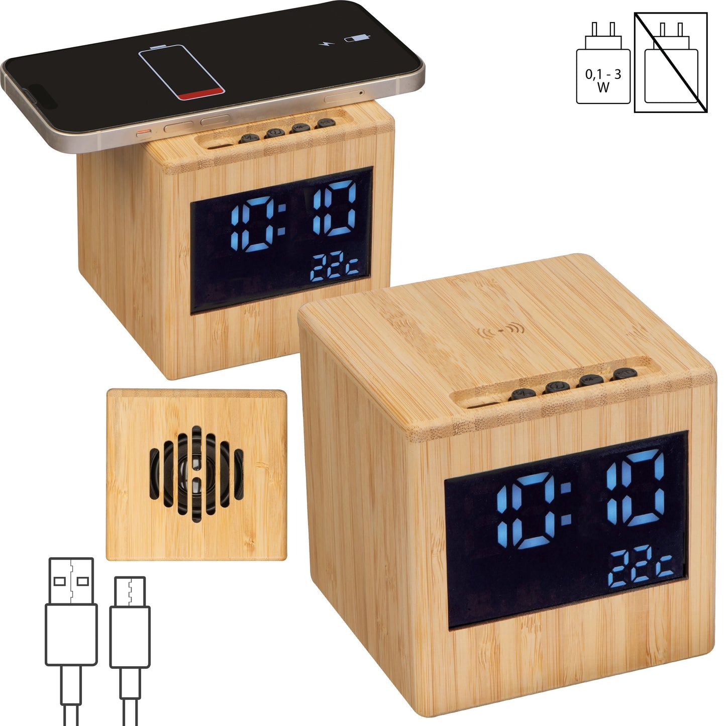 Bluetooth Lautsprecher mit Wireless Charger JUAN