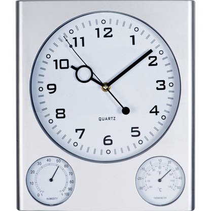 Wanduhr mit Hygrometer und Thermometer RAUL