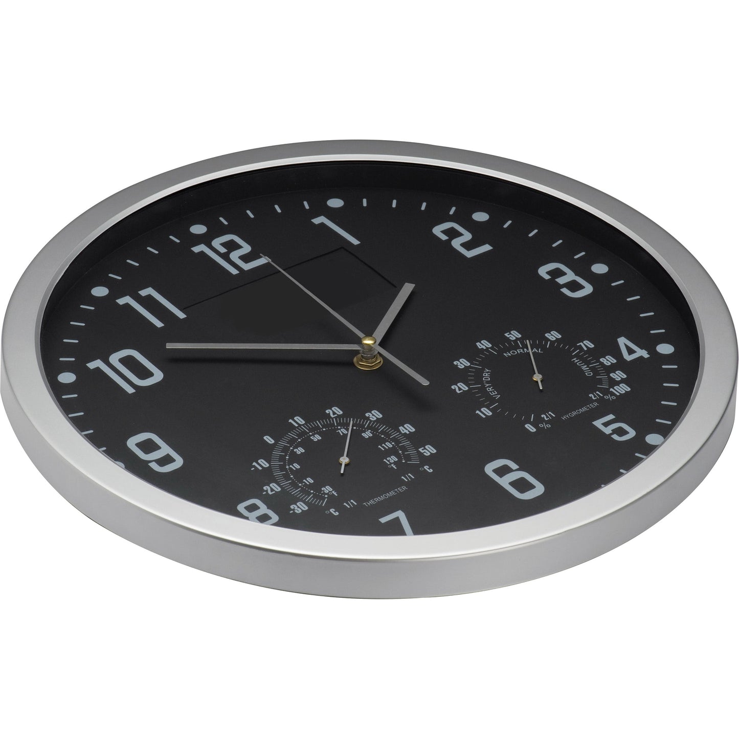 Wanduhr mit Hygro - und Thermometer MALCOLM