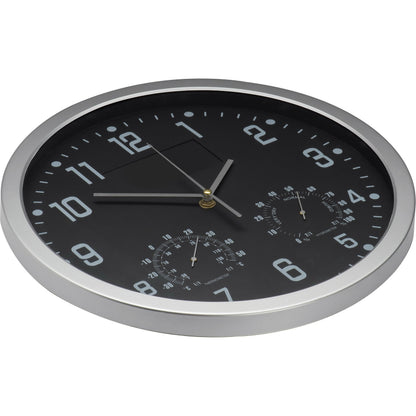 Wanduhr mit Hygro - und Thermometer MALCOLM