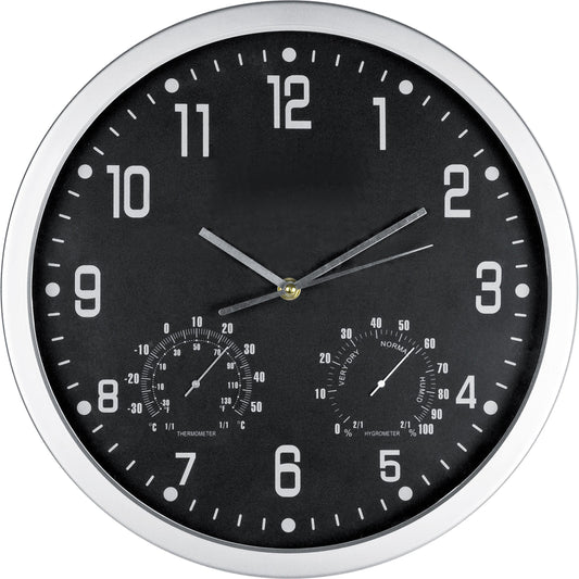 Wanduhr mit Hygro - und Thermometer MALCOLM