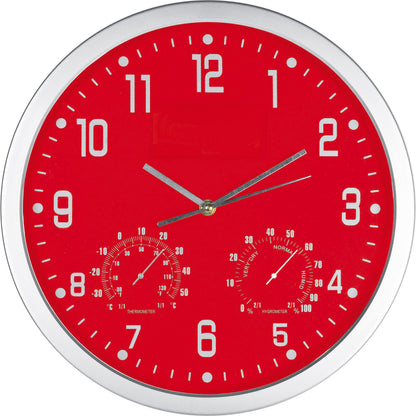Wanduhr mit Hygro - und Thermometer MALCOLM
