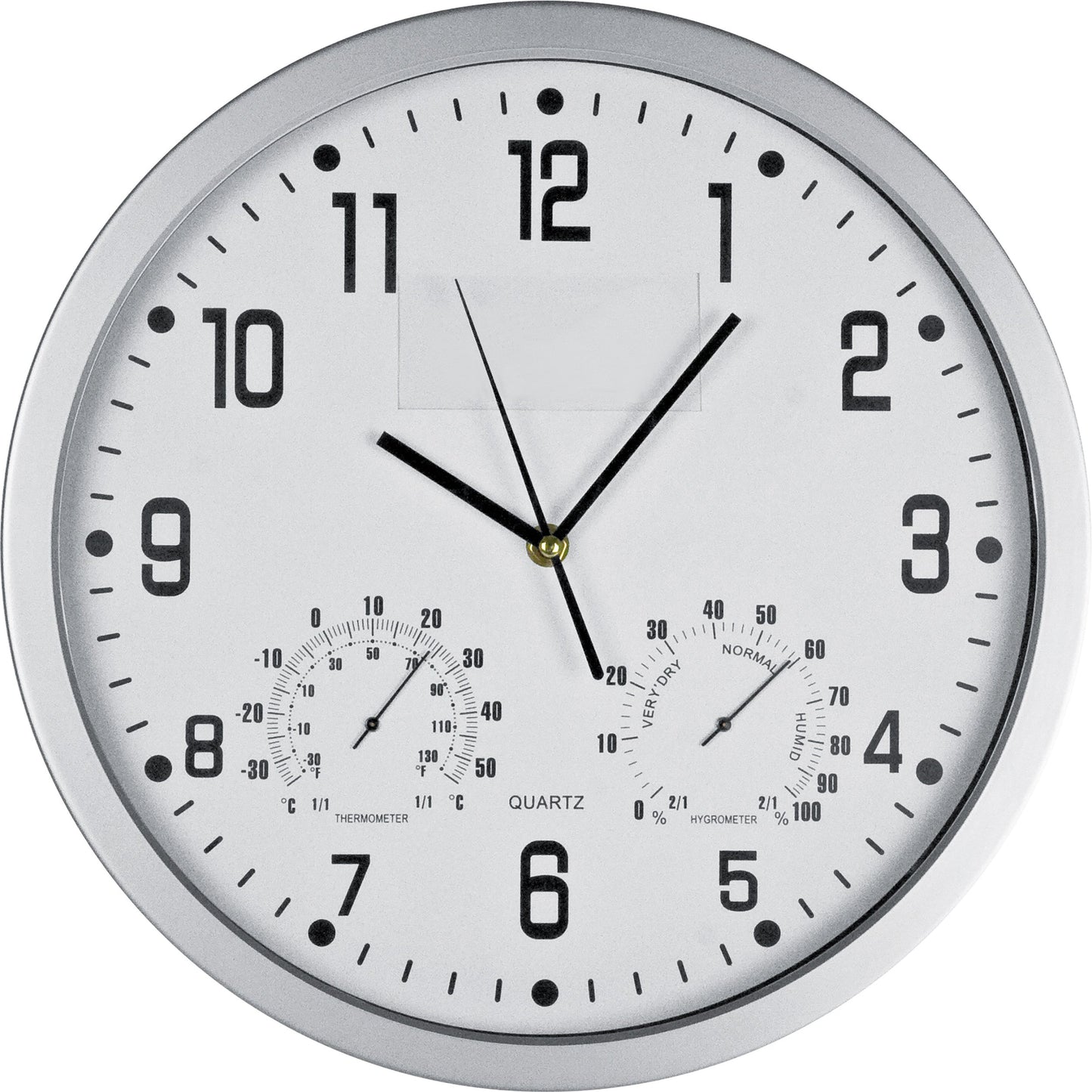 Wanduhr mit Hygro - und Thermometer MALCOLM