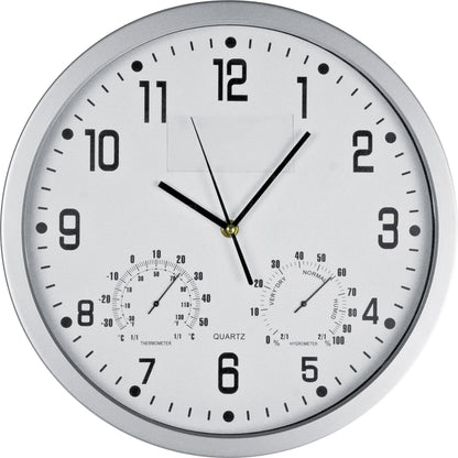 Wanduhr mit Hygro - und Thermometer MALCOLM