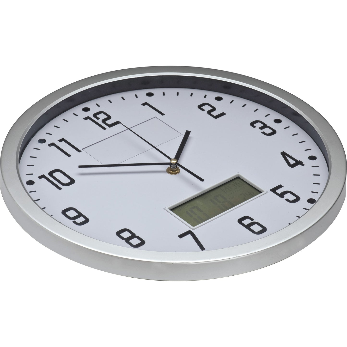 Analoge Wanduhr mit Digitalanzeige FRED