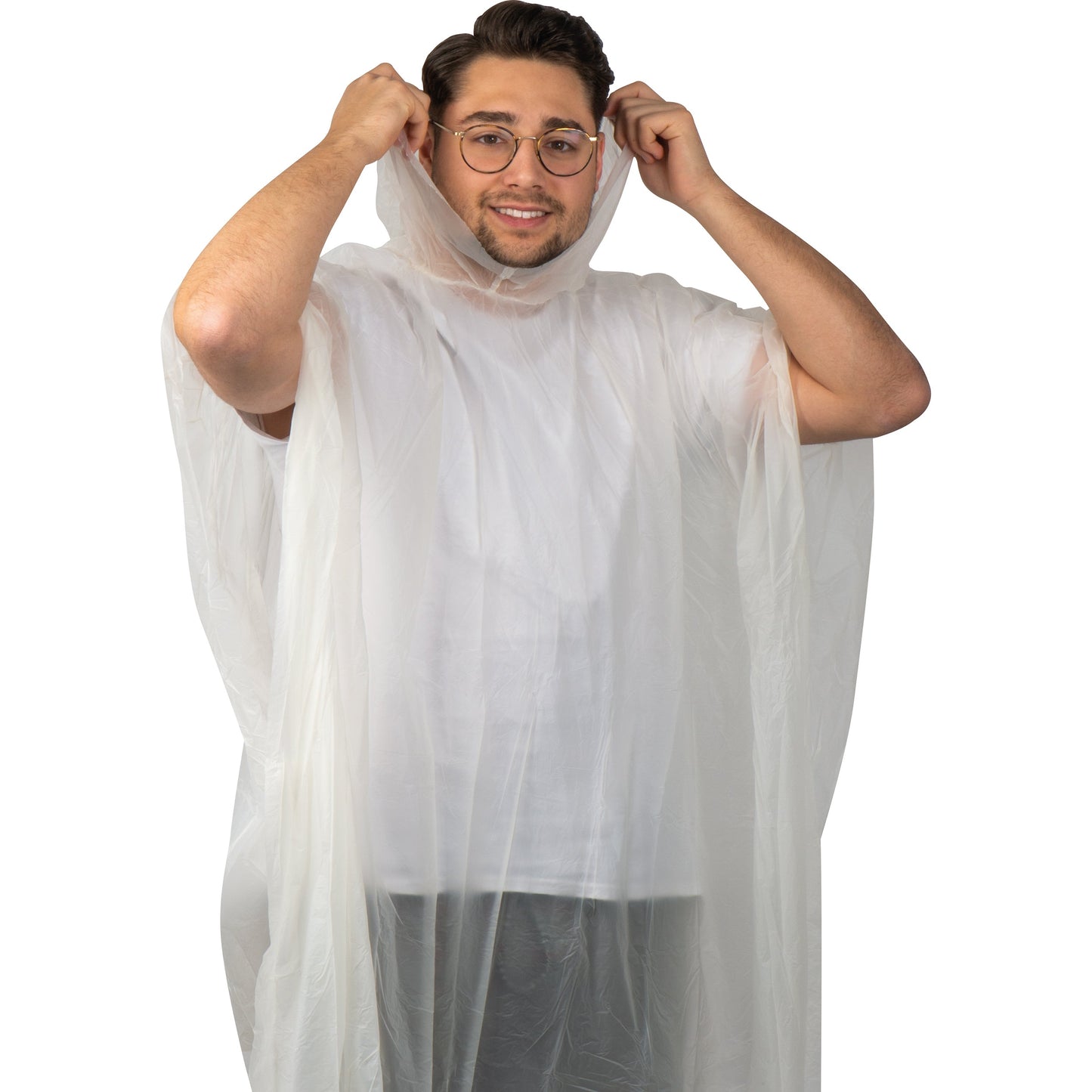 Regenponcho aus PLA in einer Tragetasche - kompostierbar DAVIDE
