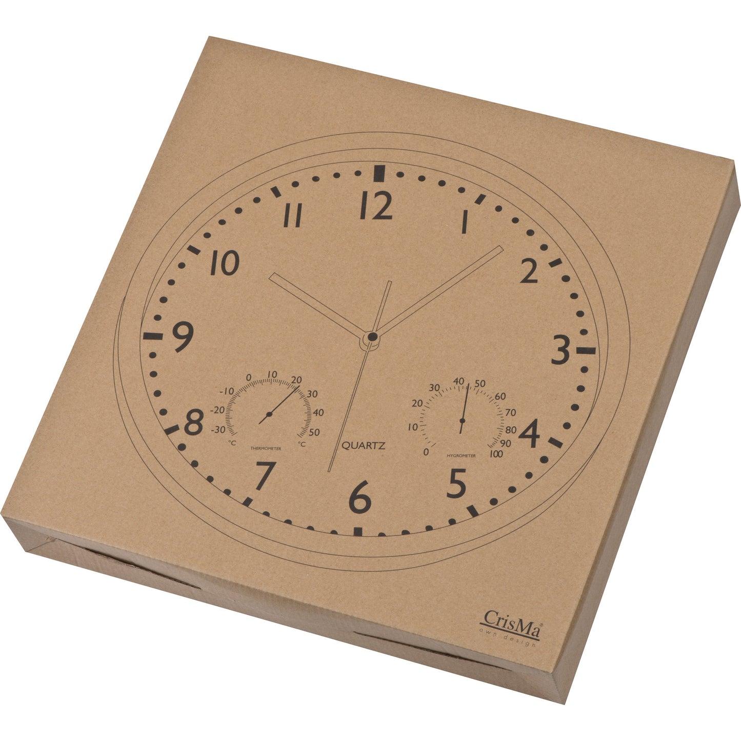 Wanduhr mit Hygro - und Thermometer LUIZA