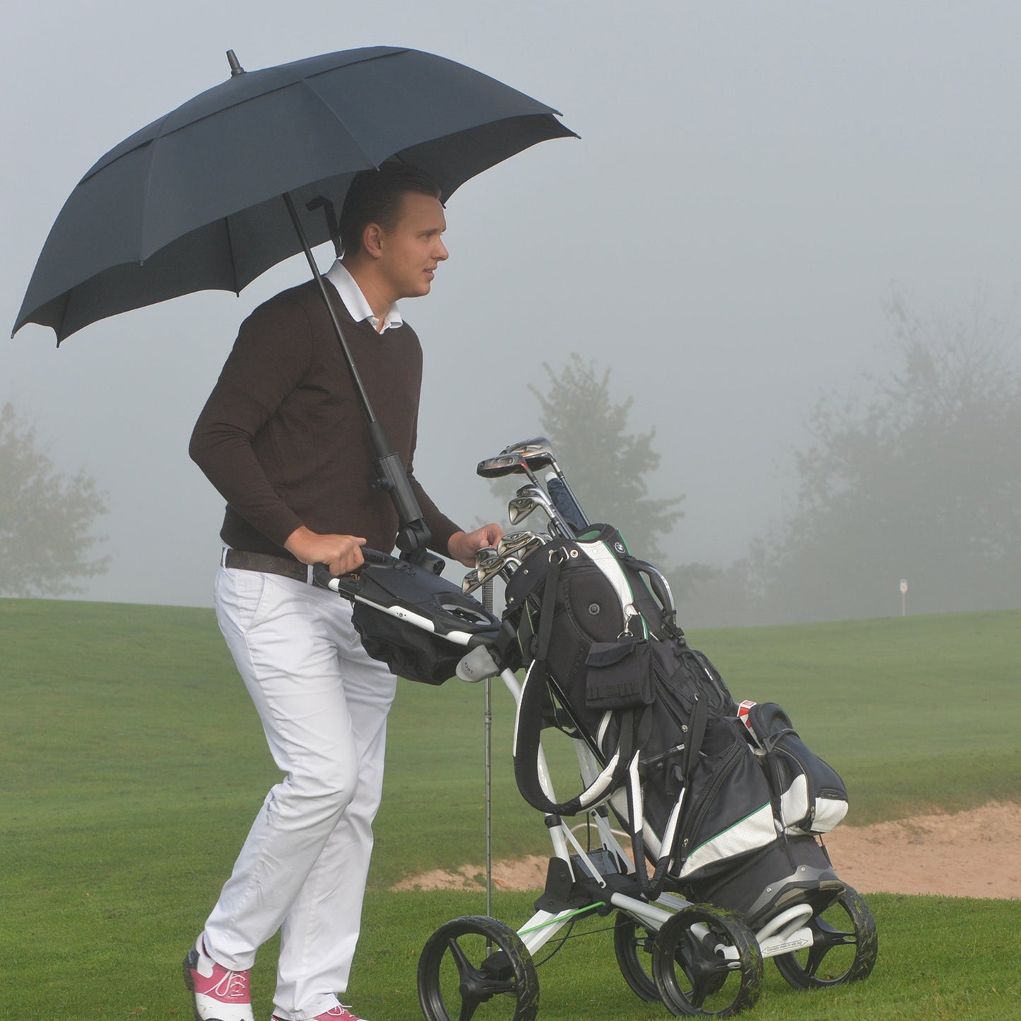 Golfschirm aus Pongee mit Windfang HENNING