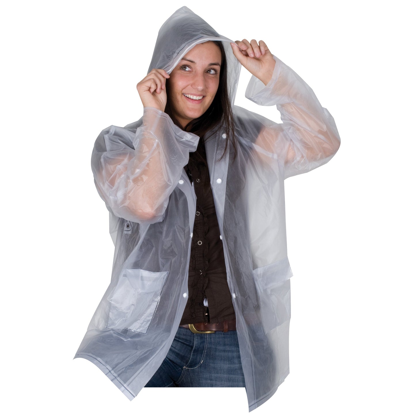 Regenjacke mit Druckknöpfen und Kapuze LAUREN