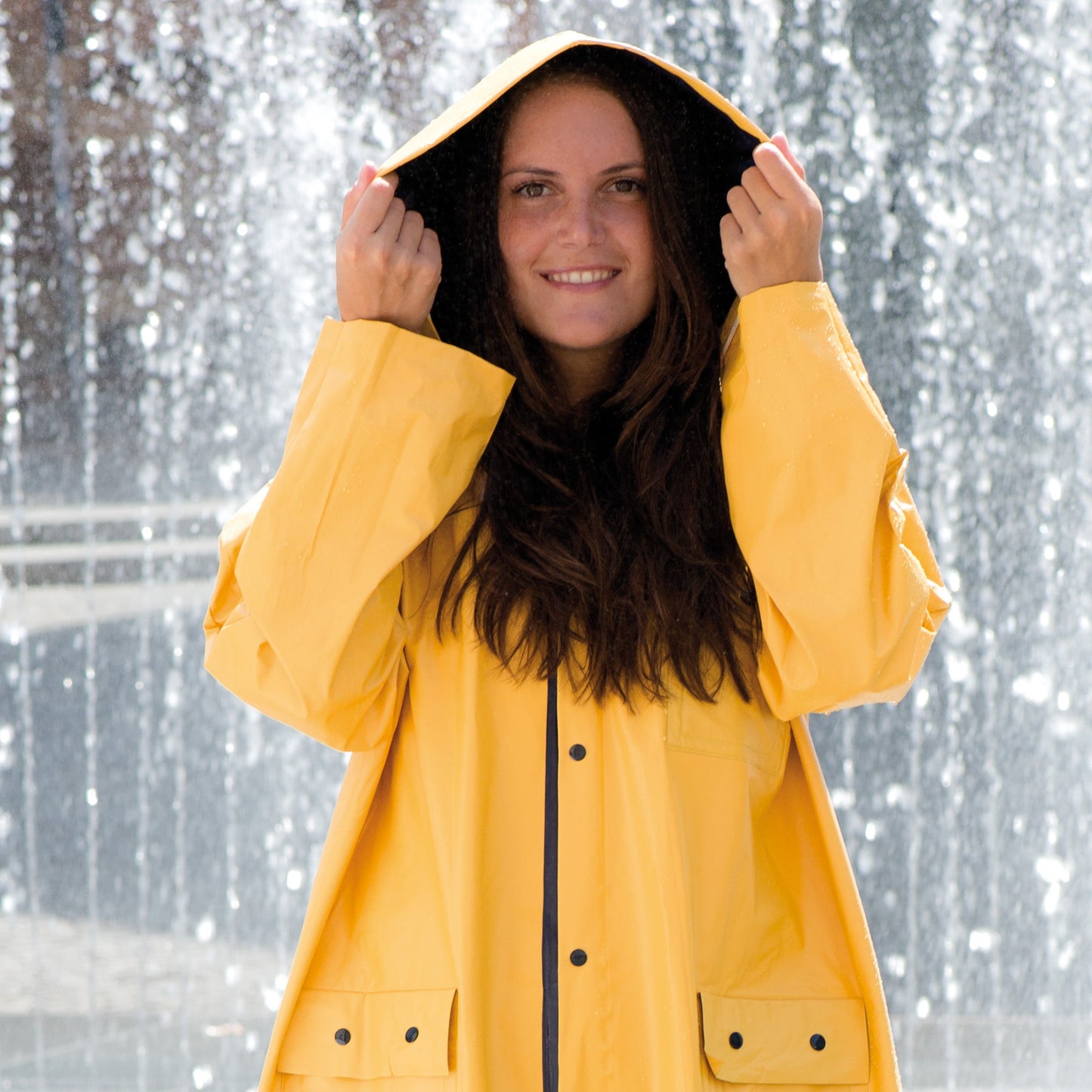 Zweifarbige Wende Regenjacke CORA