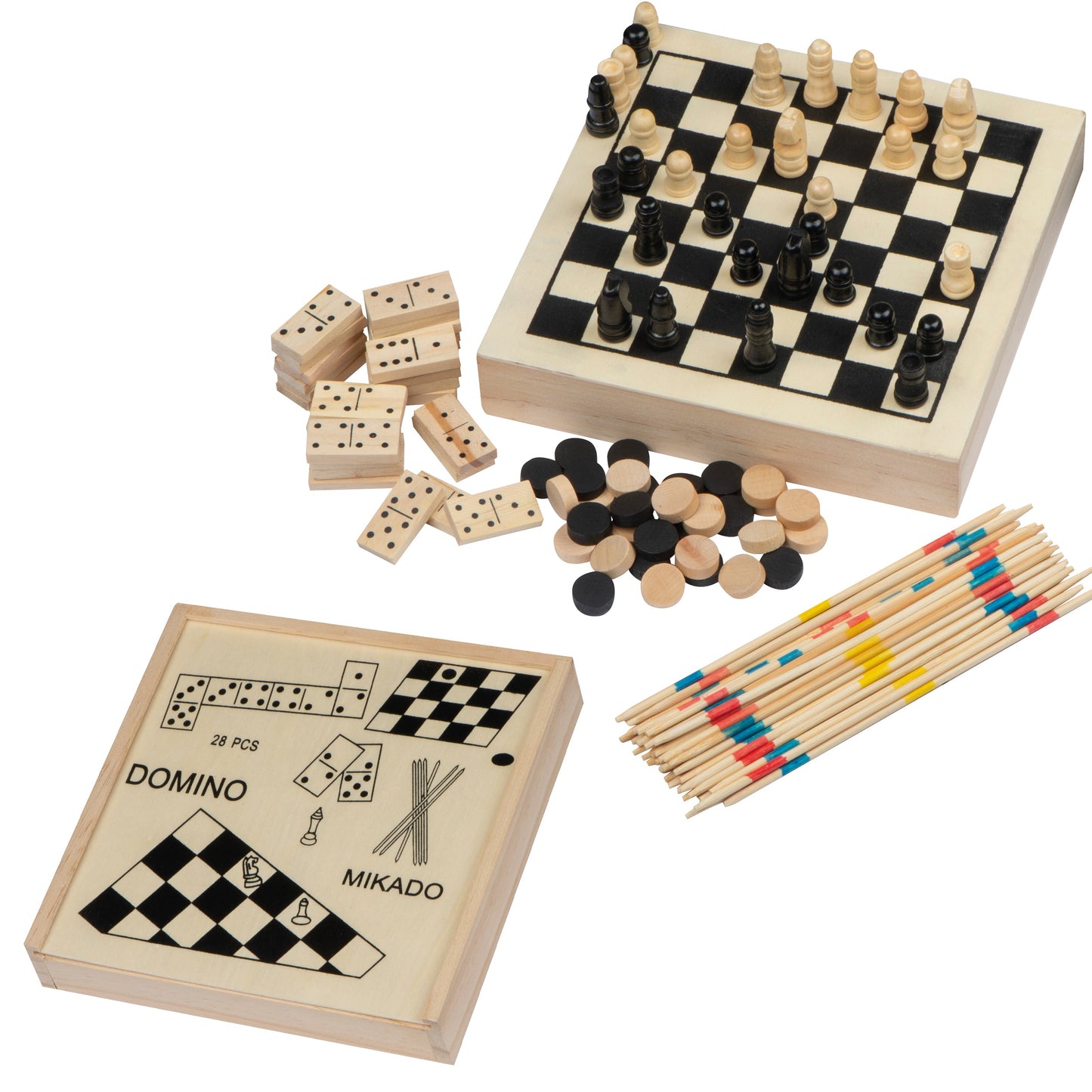 Spieleset in einer Holzbox WINIFRED