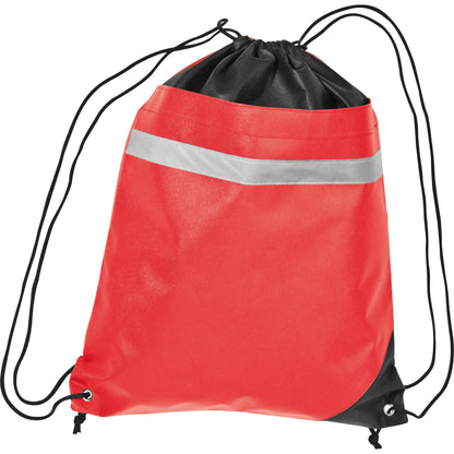 Non Woven Gymbag mit reflektierendem Streifen KONRAD