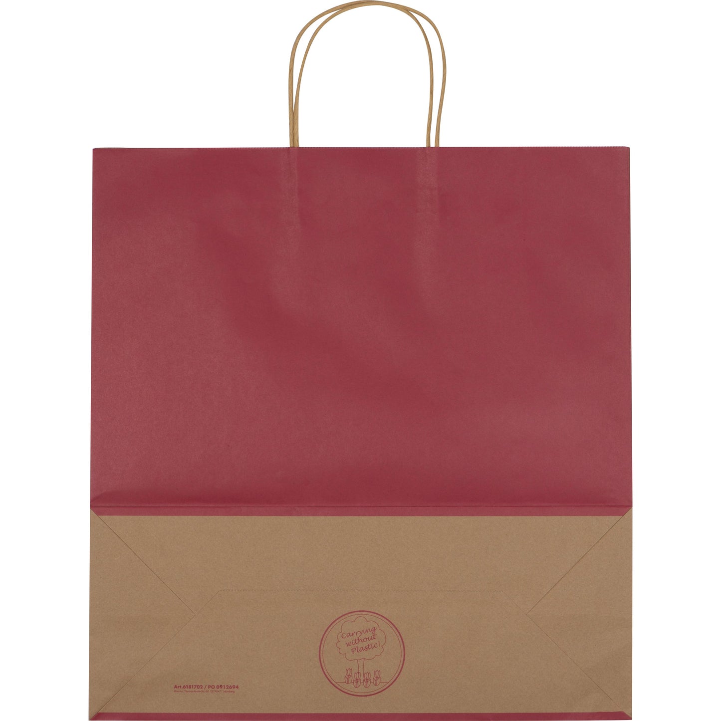 Recycelte Papiertasche groß GUS