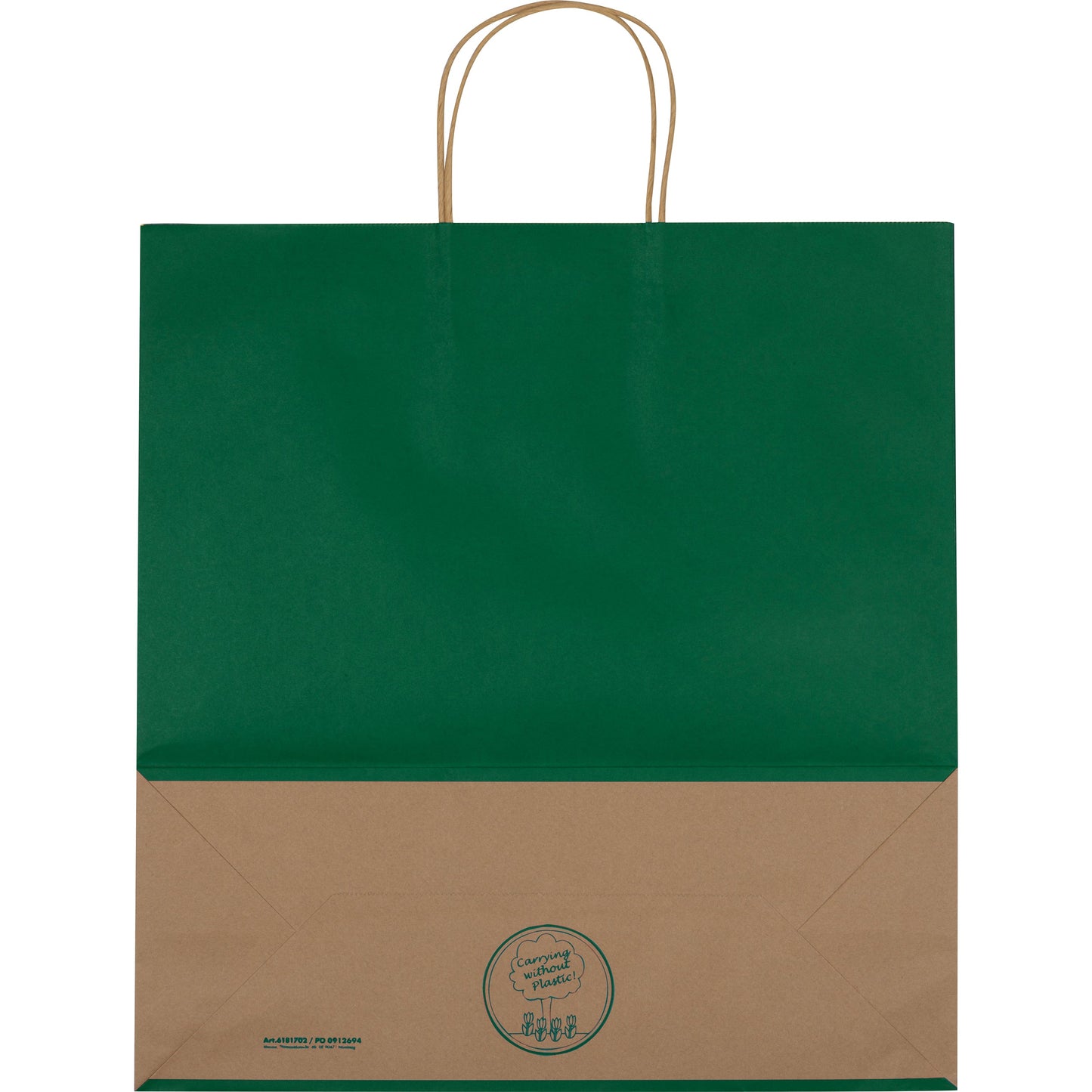 Recycelte Papiertasche groß GUS