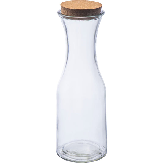 Glasflasche mit Korkdeckel NIKODYM