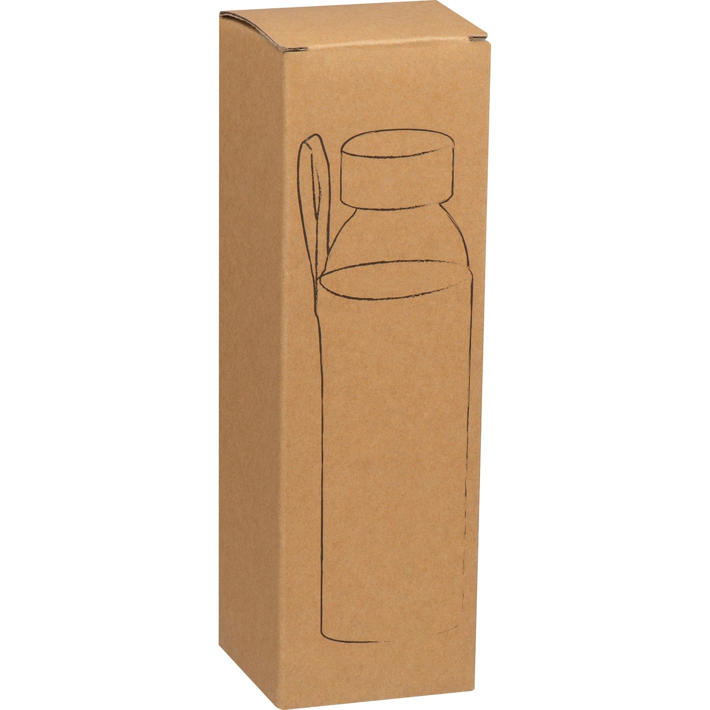 Glasflasche mit Jutehülle, 500ml CARLOTTA