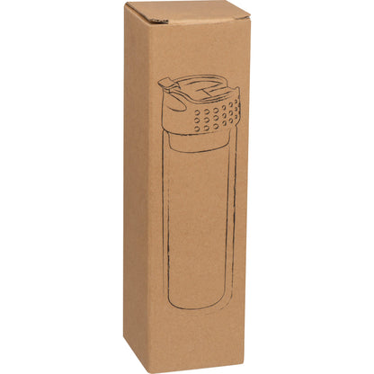 Borosilikat Glasflasche mit Teesieb, 400 ml LIVIO