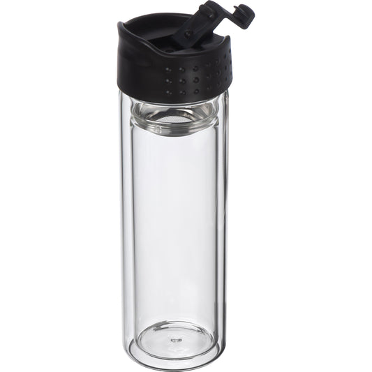Borosilikat Glasflasche mit Teesieb, 400 ml LIVIO