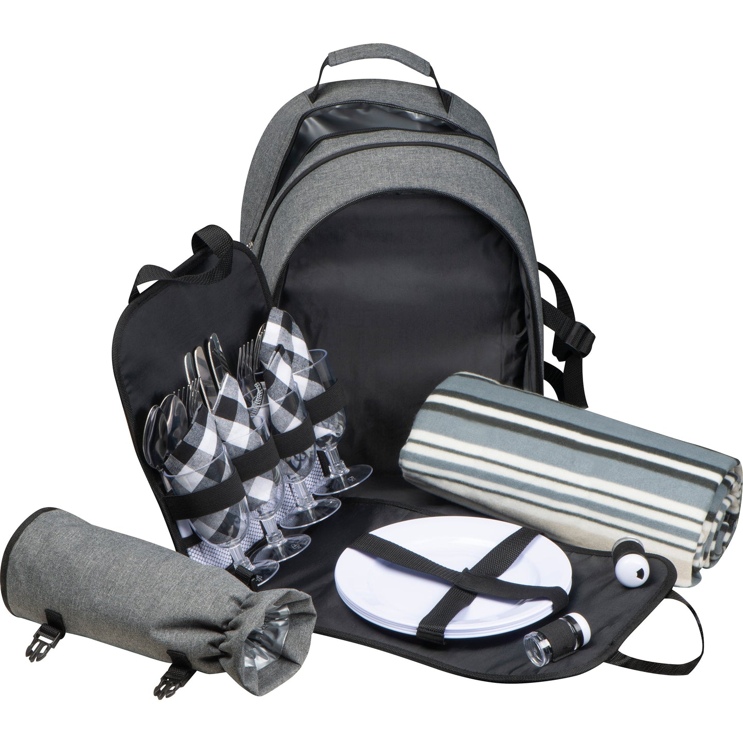 Picknickrucksack für 4 Personen mit Picknickdecke EARL