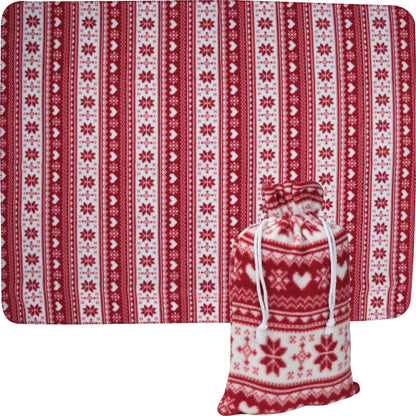 Weihnachtliche Kuscheldecke MARIANNE