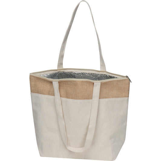 Kühltasche aus Baumwolle und Jute CARMELA