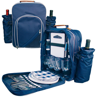 Picknickrucksack aus Polyester für 4 Personen ELLIE