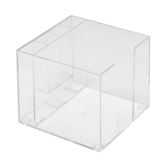 Zettelbox mit Köcher "Epsilon" glasklar