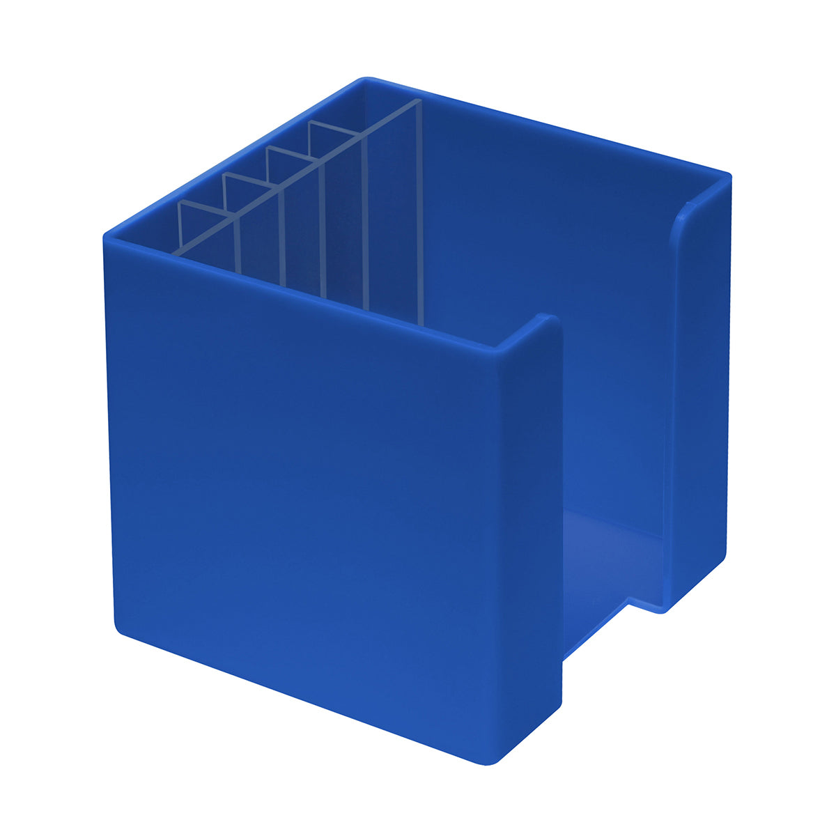 Zettelbox mit Köcher "Alpha" blau