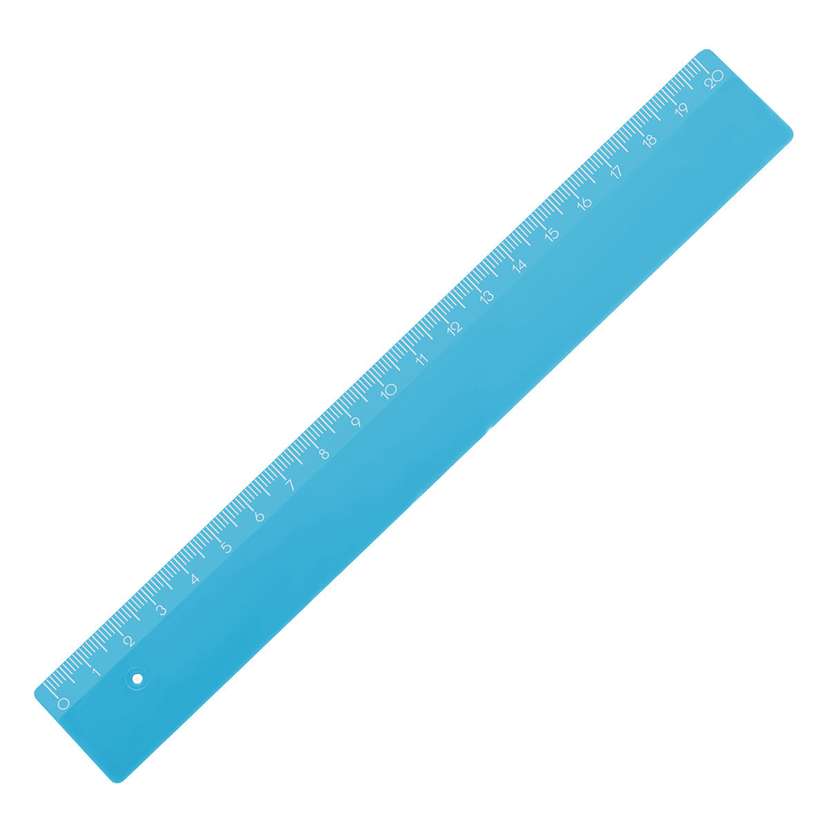 Lineal 20 cm blau