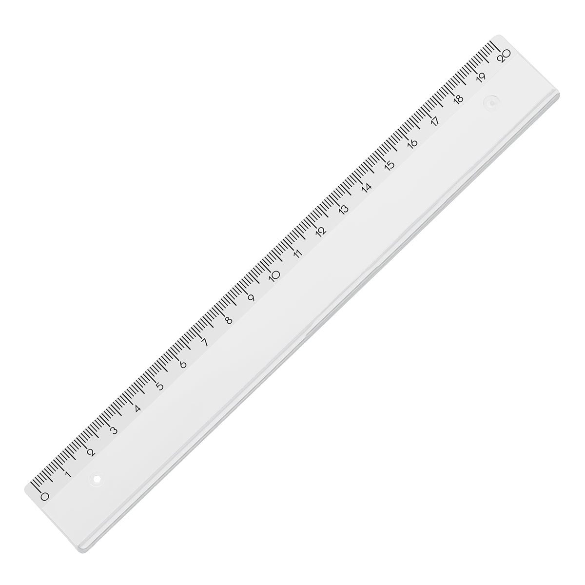 Lineal 20 cm glasklar