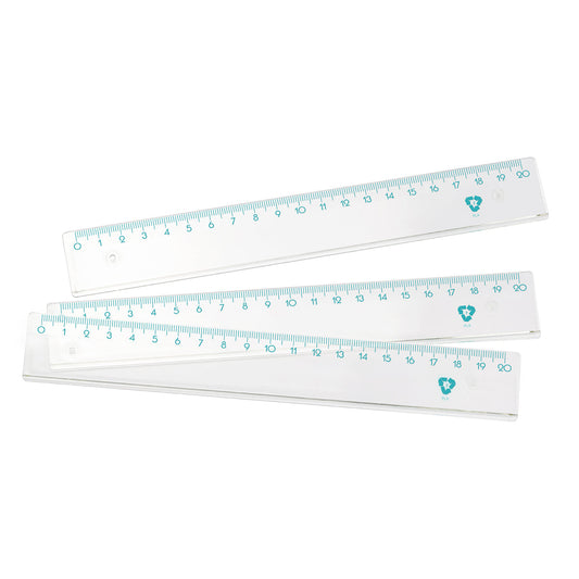 Lineal Bio 20 cm glasklar